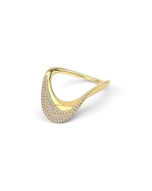 KLOTO Blend Pavé Diamond Ring - Metallic