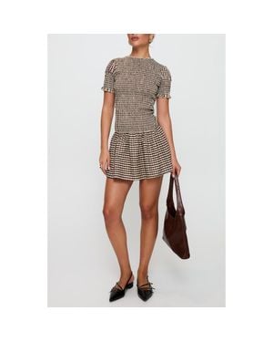 Princess Polly Laurita Gingham Smocked Minidress - Multicolor