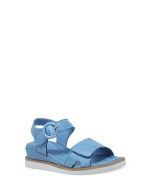 Miz Mooz Eva Ankle Strap Platform Wedge Sandal - Blue