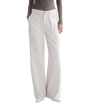 Agolde Low Curve Low Rise Wide Leg Utility Pants - Gray