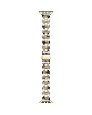 The Posh Tech Aria Resin & Stainless Steel Apple Watch Watchband - Metallic