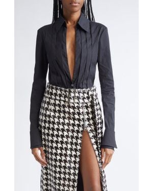 LAQUAN SMITH Double Cuff Button-Up Shirt - Blue