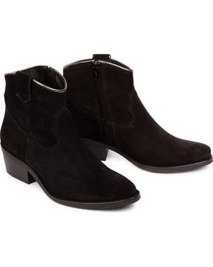 Penelope Chilvers Cassidy Suede Cowboy Boot - Black