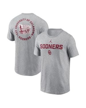 Nike Oklahoma Sooners Campus 2-Hit T-Shirt - Gray