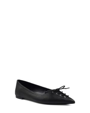 Zigi Arreza Lace-Up Pointed Toe Flat - Black