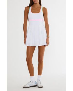 Beach Riot Antonia Pleated Minidress - White