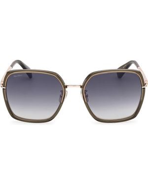 Max Mara 57Mm Square Sunglasses - Blue