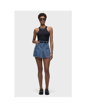 Hudson Jeans Patch Pocket Skort - Blue