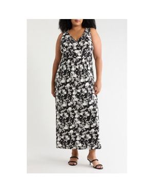 Loveappella Empire Waist Maxi Dress - Black