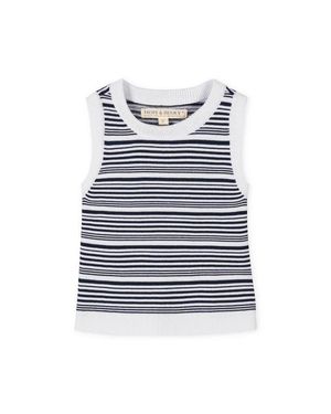 Hope & Henry Kids' Organic Sweater Tank - Blue