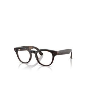 Ray-Ban 49Mm Phantos Optical Glasses - Brown