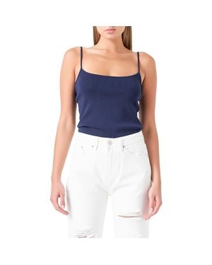 Grey Lab Rib Camisole - Blue