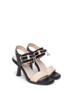 Nero Giardini Bungee Ankle Strap Sandal - Black