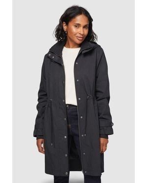 Wallis Knitted Collar Lightweight Coat - Black