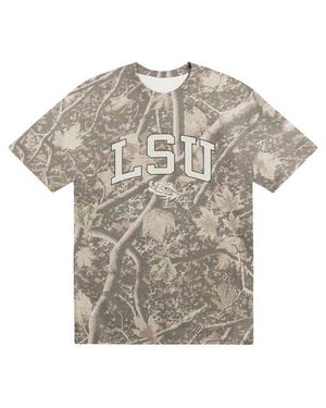 Uscape Apparel Lsu Tigers Back Bay Heavyweight T-Shirt - Gray