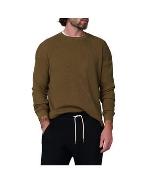 Joe's Jeans Waffle Monogram Long Sleeve T-Shirt - Green