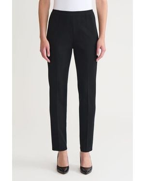 Ming Wang Straight-Leg Knit Pants - Black