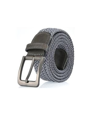 Gallery Seven Braided Stretch Belt - Black