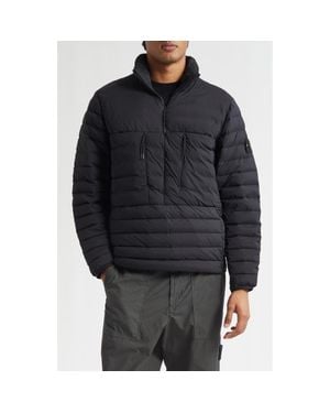 Stone Island Half Zip Down Jacket - Black
