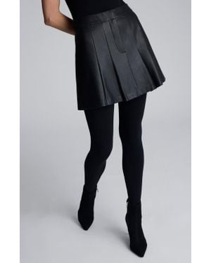 Kenneth Cole Pleated Miniskirt - Black