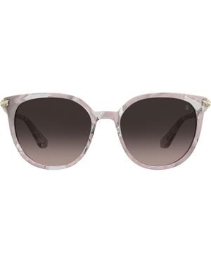 Stuart Weitzman 55Mm Gradient Square Sunglasses - Brown