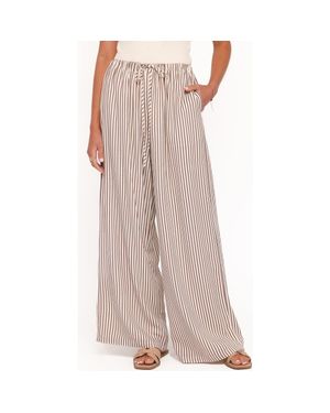 Petal & Pup Elowen High Rise Wide Leg Drawstring Pants - Pink