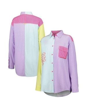 Terez New York Mets Button-Up Shirt - Purple