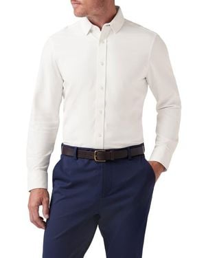 Mizzen+Main Bateman Trim Fit Performance Button-Up Shirt - White