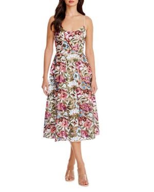 Dress the Population Suri Sequin Dress in Blue | Lyst