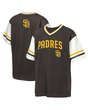 Outerstuff Youth San Diego Padres Big League Base Runner Ringer T-Shirt - Black