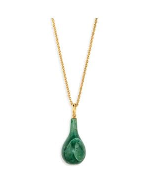 TOTEME Medium Jade Drop Necklace - Metallic