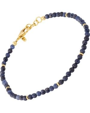 Jan Leslie 18K Gemstone Beaded Bracelet - Blue