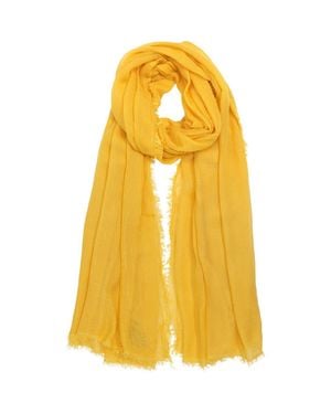 Echo Essential Modal-Silk Blend Crinkle Wrap - Yellow