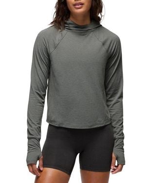Prana Sol Searcher Upf 50 Sun Hoodie - Gray