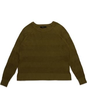 DELUC Creta Openwork Sweater - Green