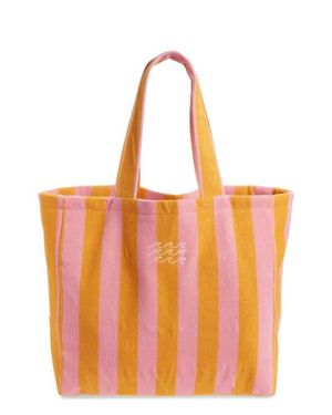 Ruby & Ry Kids' Stripe Toweling Tote - Orange