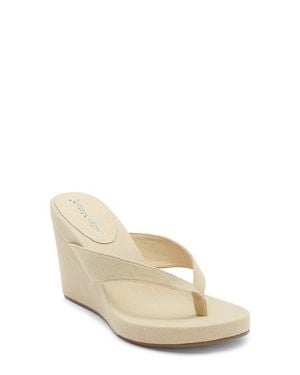 Jeffrey Campbell Liezel Platform Wedge Flip Flop - Natural