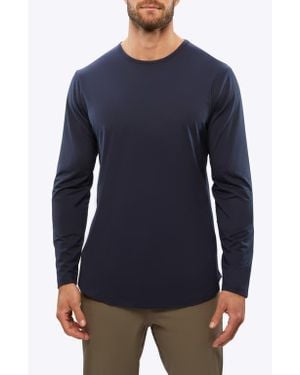 Cuts Clothing - Men - AO Long Sleeve Hooded Curve-Hem Tee