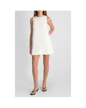 French Connection Copper Sleeveless Shift Minidress - White
