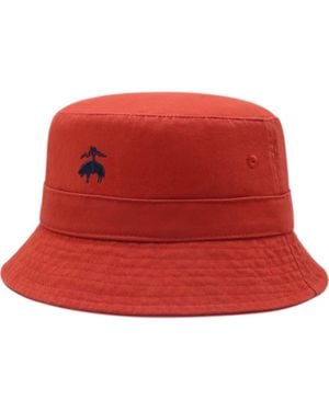 Brooks Brothers Cotton Twill Bucket Hat - Red