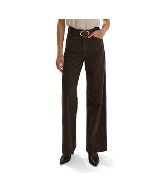 FAVORITE DAUGHTER The Mischa High Waist Wide Leg Ankle Pants - Black