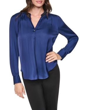 DKNY Park Satin Top - Blue