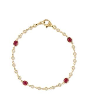 Bony Levy 18K El Mar Ruby & Diamond Tennis Bracelet - Metallic