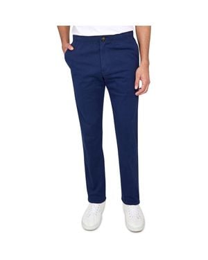 Con.struct Slim Fit Solid Drawstring Pants - Blue