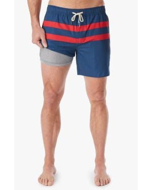 Fair Harbor Anchor Water Repellent Swim Trunks - Blue
