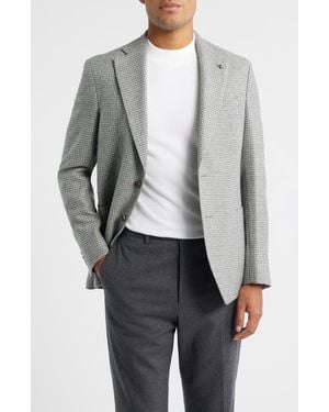 Jack Victor Myles Unconstructed Basketweave Wool & Silk Blend Sport Coat - Gray