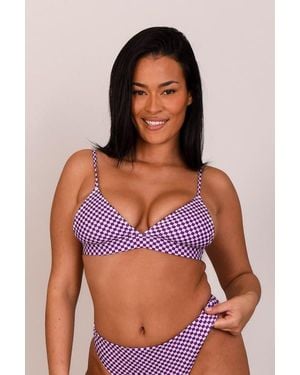 OOSC Checkmate Boost 'Em Up Bikini Top - Purple