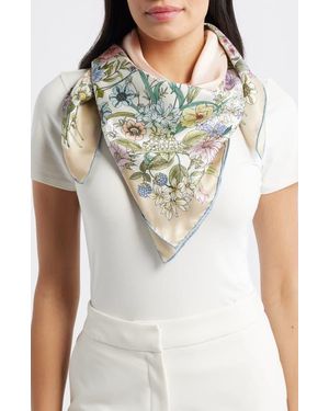 Echo Summer Bounty Series Silk Square Scarf - Gray