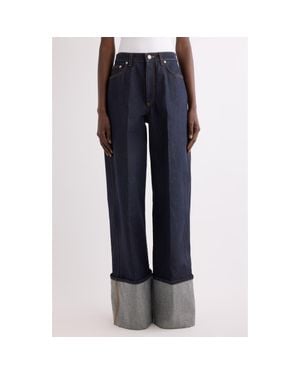 Givenchy Raw Turn-Up Jeans - Blue