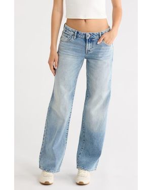PacSun Zoe Low Rise Wide Leg Girlfriend Jeans - Blue